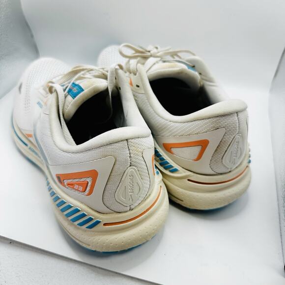 Brooks Adrenaline GTS 23 1203811B152 White Running Shoes Sneakers Women Size 11 - Picture 4 of 9